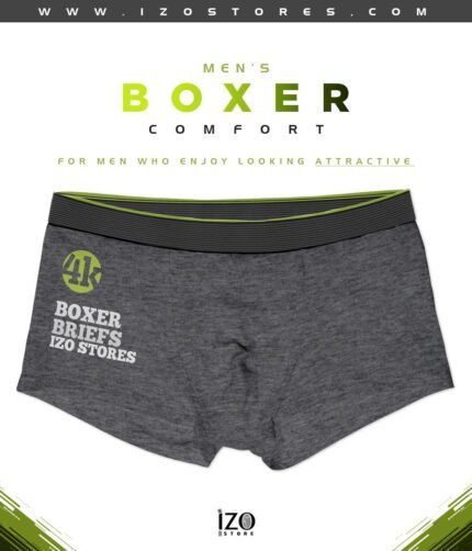 Men Boxer - Dark Gray - Cotton 100% | IZO Store