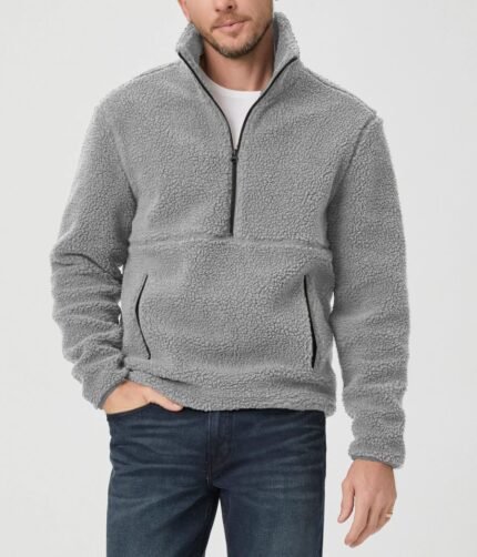 Fur Sweatshirt - Gray | IZO STORE