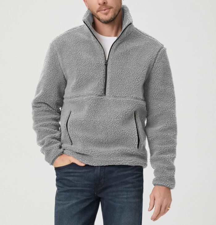 Fur Sweatshirt - Gray | IZO STORE