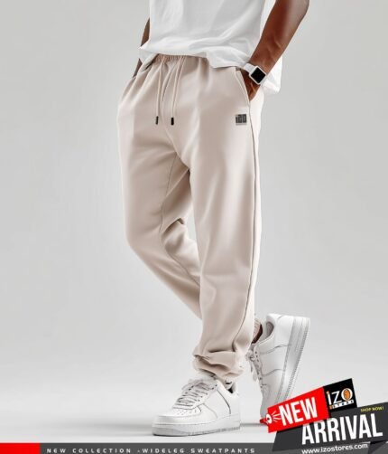 WideLEG SWEATPANTS BEIGE | IZO Stores