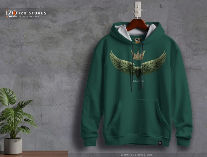Crown dark green – Hoodie