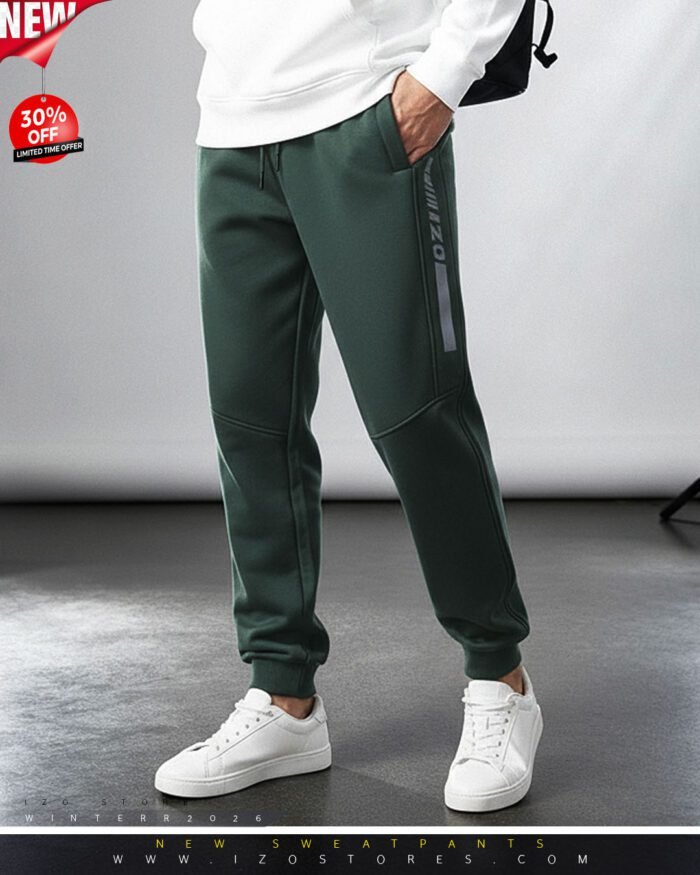 Dark green Elastic swetapants