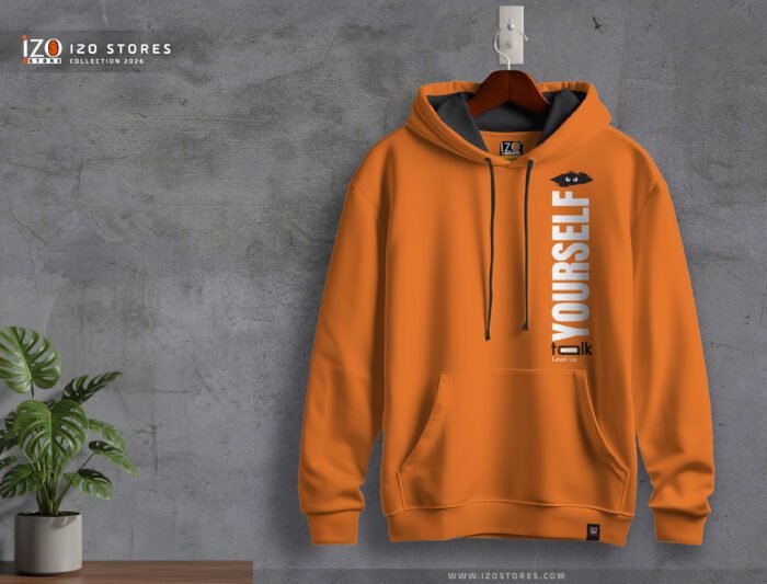 Talk self – orange – Hoodie