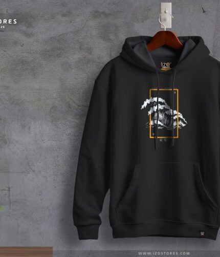 Waves Black - Hoodie for Men | IZO Store