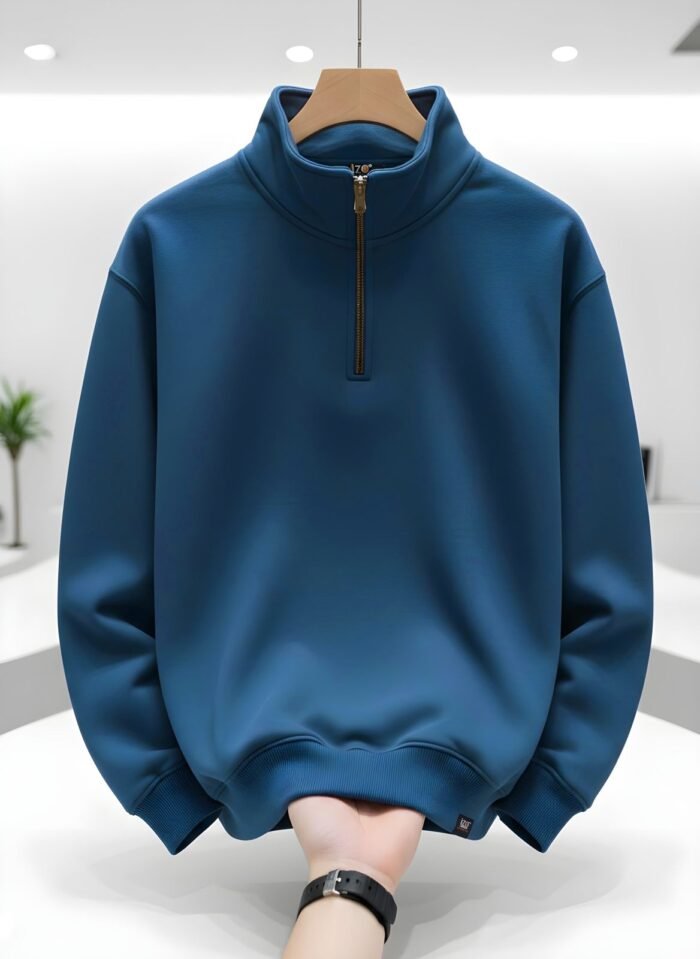WhatsApp Image 2025-11-08 at 1.54.00 PM Half Zip Sweatshirt Indego – Heavy Cotton | IZO Store