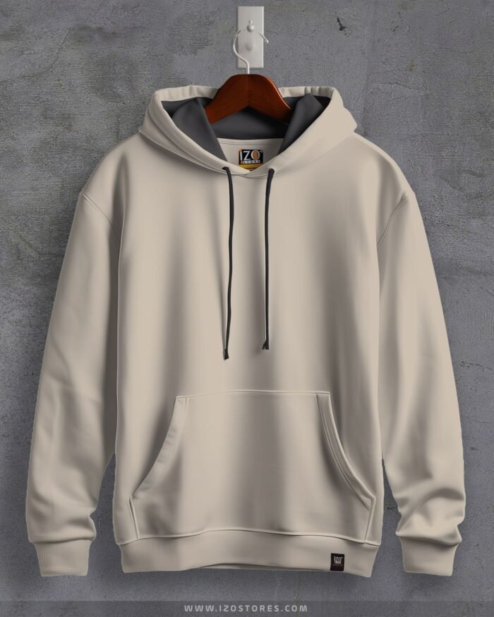 Hoodie Basic Sweatshirt - Beige | IZO Store
