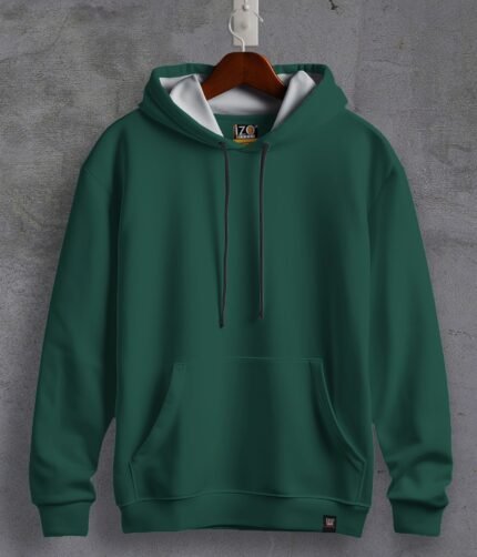 Hoodie Basic Sweatshirt - Dark Green | IZO Store