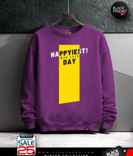 Happiest Eggplant - Sweatshirt Round For Men IZO Store