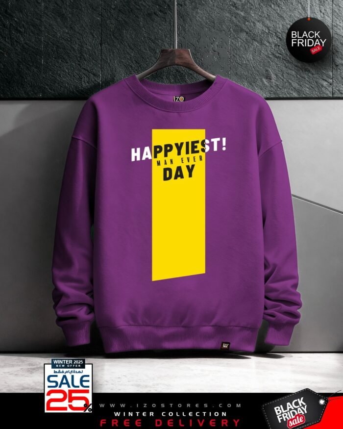 WhatsApp Image 2025-11-29 at 6.34.00 PM (3) Happiest Eggplant - Sweatshirt Round For Men IZO Store