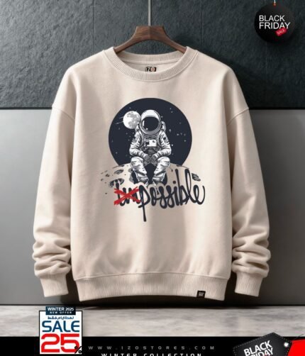 Impossiple Beige - Sweatshirt Round For Men IZO Store