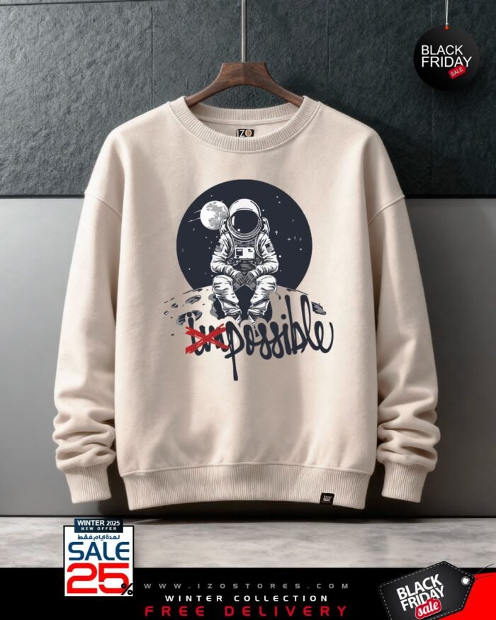 WhatsApp Image 2025-11-29 at 6.34.01 PM (1) Impossiple Beige - Sweatshirt Round For Men IZO Store