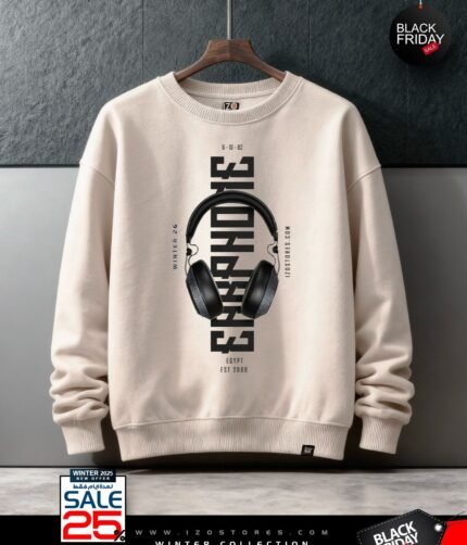 Music Beig - Sweatshirt Round For Men IZO Store