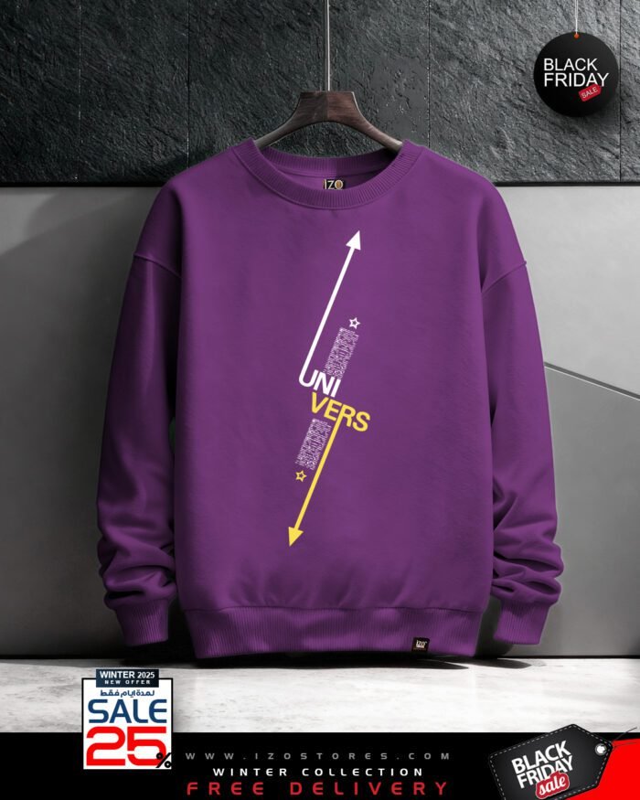 univers Eggplant (1) Univers Eggplant - Sweatshirt Round For Men IZO Store