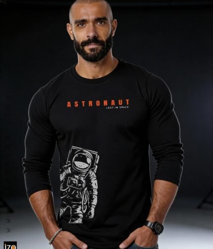 Astronaut LongSleeve T-shirt Black| IZO Store