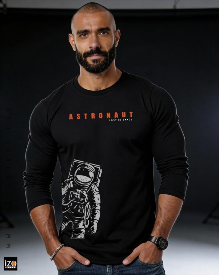 Astronaut LongSleeve T-shirt Black| IZO Store