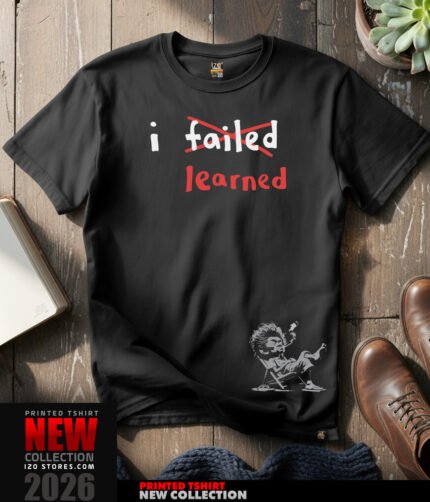 I learned - Black Tshirt | IZO Stores