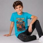 Just Fun Kids Tshirt – Turquoise | IZO Stores
