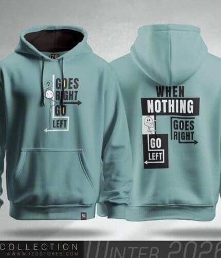 Go right Mint  - Hoodie for Men | IZO Store